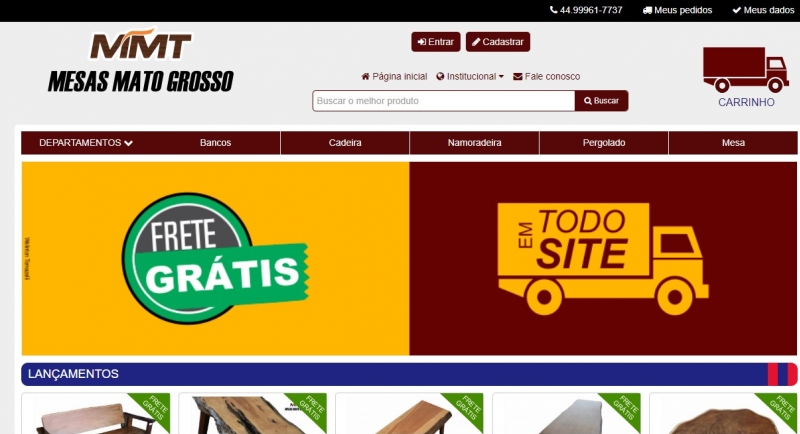 MMT - Mesas Mato Grosso contrata e-Commerce - Secondata - web sistemas